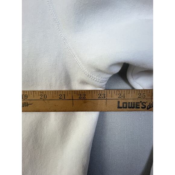 Nike Hoodie Men XL White Blue Distressed Logo Athletic Pullover Fleece Sports - Picture 7 of 11